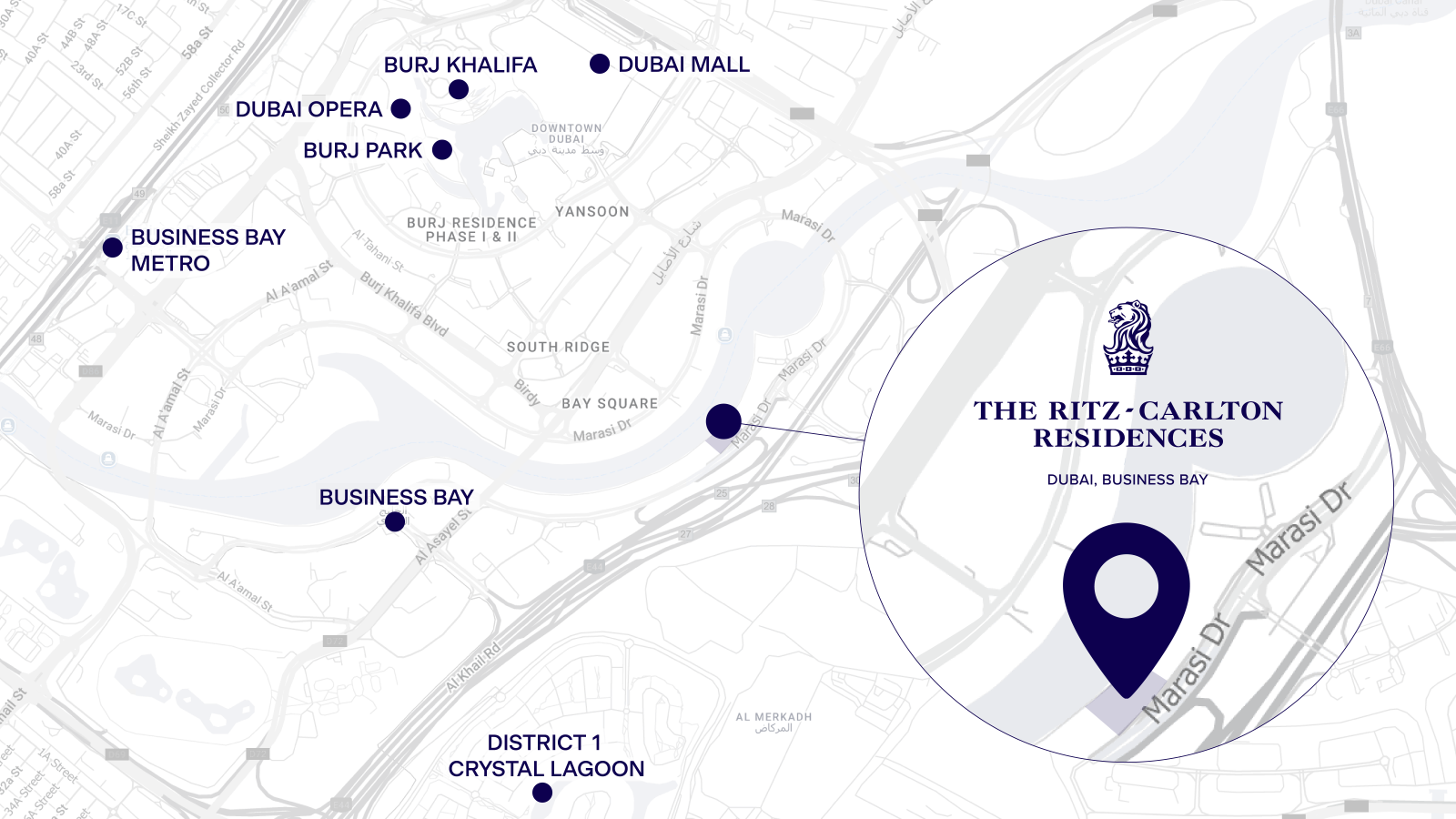 Ritz-Carlton Businesbay - Location Map-1